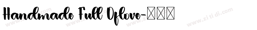 Handmade Full Oflove字体转换